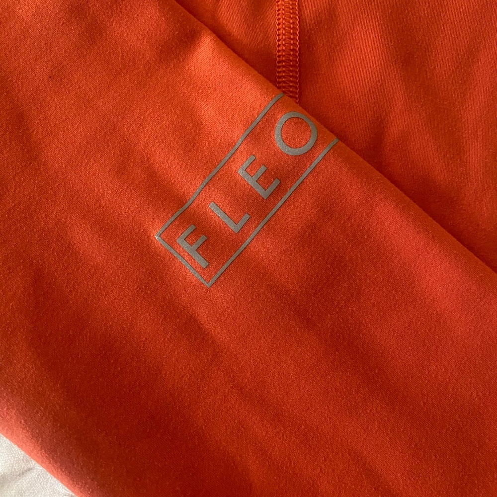 Bright orange Fleo leggings